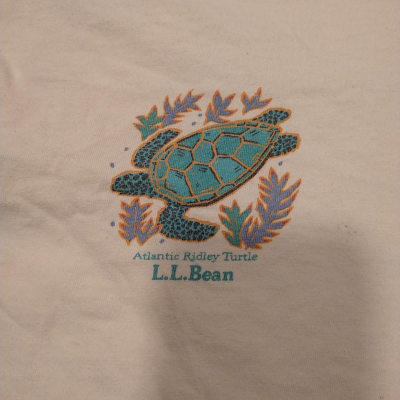 '90s vintage LL Bean polo M white USA made measurement Good condition ridley tur - Picture 2 of 6